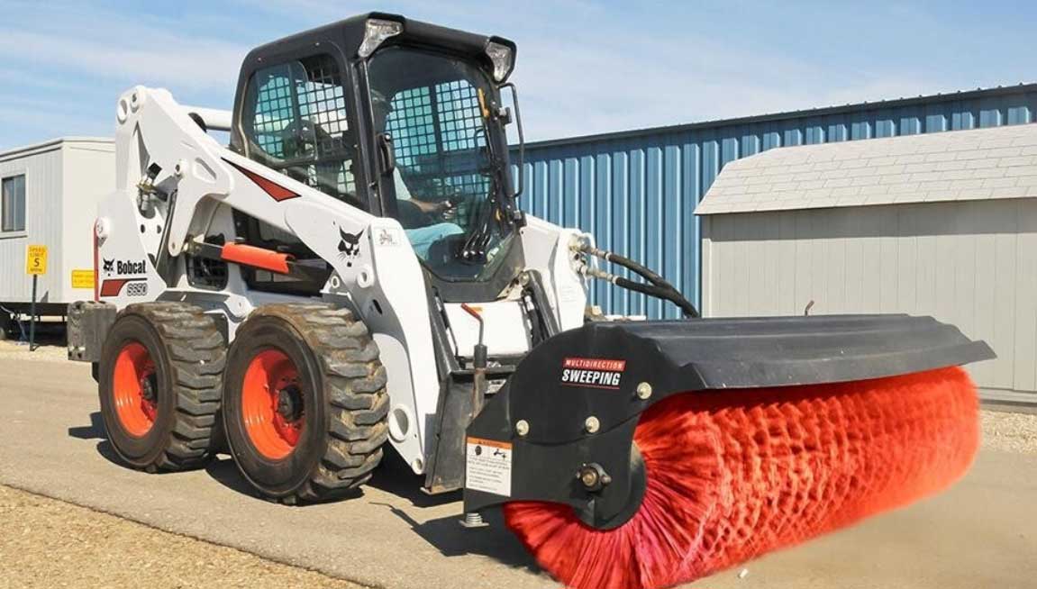 bobcat with brush